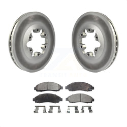 Front Coated Disc Brake Rotors And Semi-Metallic Pads Kit For Chevrolet Colorado GMC Canyon Isuzu i-290 i-280 i-370 i-350 KGF-100029