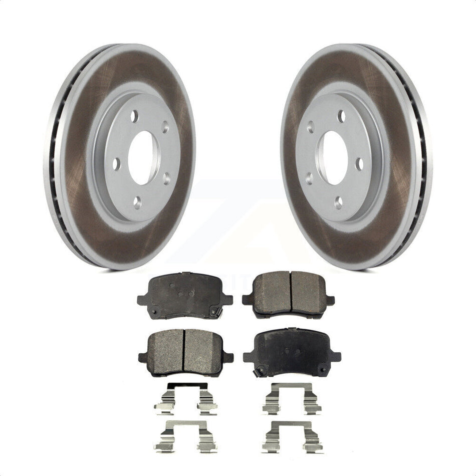 Front Coated Disc Brake Rotors And Semi-Metallic Pads Kit For Chevrolet Malibu KGF-100030 by Transit Auto