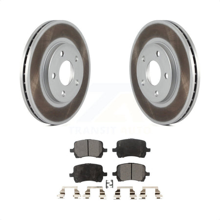 Front Coated Disc Brake Rotors And Semi-Metallic Pads Kit For Chevrolet Malibu Pontiac G6 KGF-100031 by Transit Auto