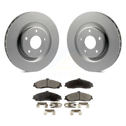 Front Coated Disc Brake Rotors And Semi-Metallic Pads Kit For Chevrolet Corvette Cadillac XLR KGF-100032