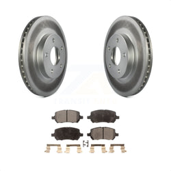 Front Coated Disc Brake Rotors And Semi-Metallic Pads Kit For Chevrolet Cobalt Pontiac G5 KGF-100045