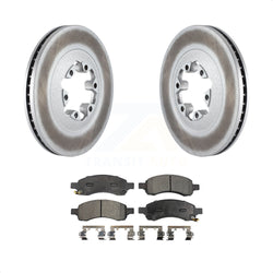 Front Coated Disc Brake Rotors And Semi-Metallic Pads Kit For Chevrolet Colorado GMC Canyon KGF-100051