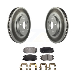 Front Coated Disc Brake Rotors And Semi-Metallic Pads Kit For Chevrolet Equinox GMC Terrain Malibu Buick Impala LaCrosse Regal Limited Allure KGF-100053