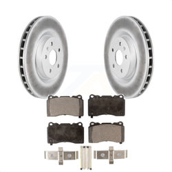 Front Coated Disc Brake Rotors And Semi-Metallic Pads Kit For Buick Regal Pontiac G8 KGF-100054