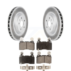 Front Coated Disc Brake Rotors And Semi-Metallic Pads Kit For Chevrolet Camaro SS KGF-100056
