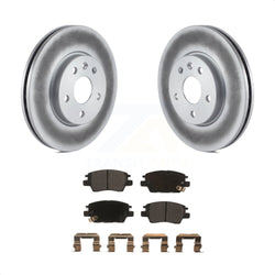 Front Coated Disc Brake Rotors And Semi-Metallic Pads Kit For Chevrolet Cruze Volt Bolt EV EUV KGF-100059