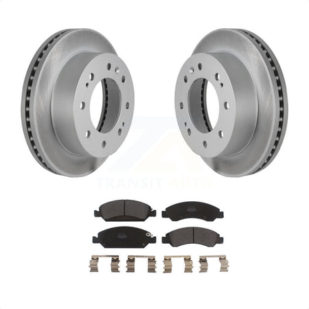 Front Coated Disc Brake Rotors And Semi-Metallic Pads Kit For Chevrolet Silverado 1500 Suburban KGF-100061 by Transit Auto