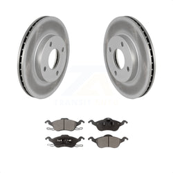 Front Coated Disc Brake Rotors And Semi-Metallic Pads Kit For Ford Focus KGF-100080