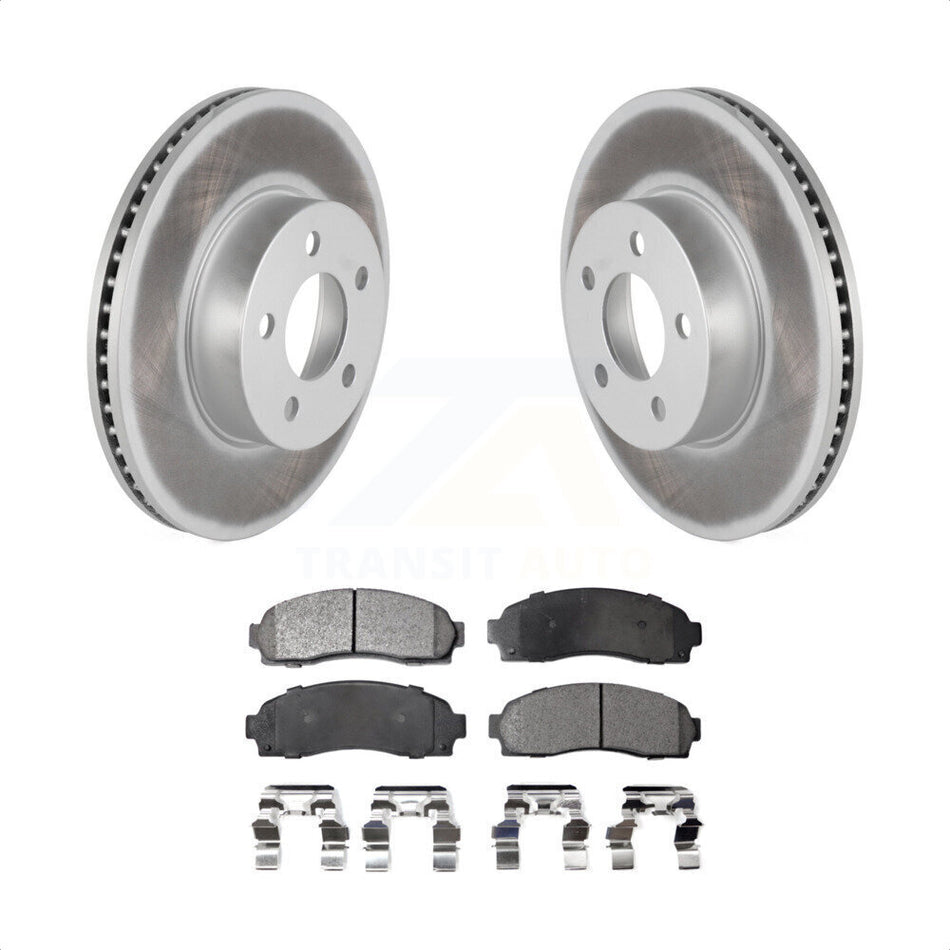 Front Coated Disc Brake Rotors And Semi-Metallic Pads Kit For Ford Ranger Explorer Sport Trac Mazda B4000 KGF-100085 by Transit Auto