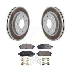 Front Coated Disc Brake Rotors And Semi-Metallic Pads Kit For Ford F-150 Lincoln Mark LT 4WD KGF-100090