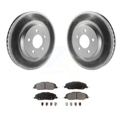 Front Coated Disc Brake Rotors And Semi-Metallic Pads Kit For Ford Mustang KGF-100102