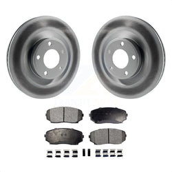 Front Coated Disc Brake Rotors And Semi-Metallic Pads Kit For Ford Edge Lincoln MKX KGF-100108
