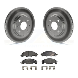 Front Coated Disc Brake Rotors And Semi-Metallic Pads Kit For 2008-2011 Ford Focus KGF-100110