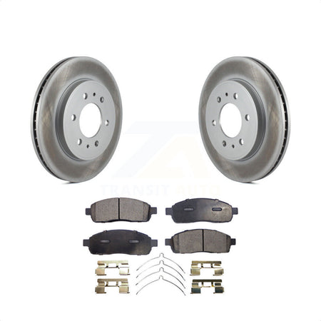 Front Coated Disc Brake Rotors And Semi-Metallic Pads Kit For 2009 Ford F-150 With 6 Lug Wheels KGF-100113 by Transit Auto