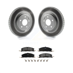 Front Coated Disc Brake Rotors And Semi-Metallic Pads Kit For 2013 Ford Explorer Sport With Heavy Duty Brakes KGF-100117