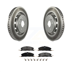 Front Coated Disc Brake Rotors And Semi-Metallic Pads Kit For Ford Explorer Taurus Flex Police Interceptor Utility Lincoln Sedan MKS MKT Special Service KGF-100123