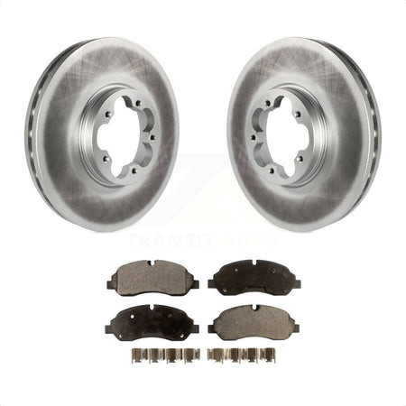 Front Coated Disc Brake Rotors And Semi-Metallic Pads Kit For Ford Transit-250 Transit-350 Transit-150 KGF-100127 by Transit Auto