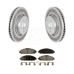 Front Coated Disc Brake Rotors And Semi-Metallic Pads Kit For Ford Mustang KGF-100128