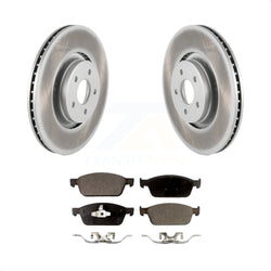 Front Coated Disc Brake Rotors And Semi-Metallic Pads Kit For Ford Focus Lincoln MKC KGF-100129