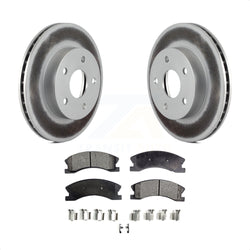 Front Coated Disc Brake Rotors And Semi-Metallic Pads Kit For Jeep Grand Cherokee KGF-100135