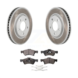 Front Coated Disc Brake Rotors And Semi-Metallic Pads Kit For Dodge Grand Caravan Chrysler Town & Country Voyager KGF-100145
