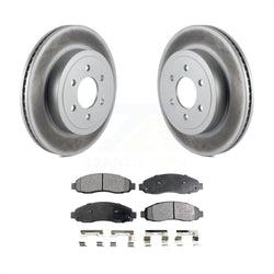 Front Coated Disc Brake Rotors And Semi-Metallic Pads Kit For 2003-2004 Dodge Dakota KGF-100149