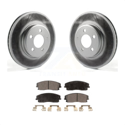 Front Coated Disc Brake Rotors And Semi-Metallic Pads Kit For Dodge Charger Chrysler 300 Challenger Magnum KGF-100151