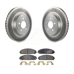 Front Coated Disc Brake Rotors And Semi-Metallic Pads Kit For Dodge Charger Chrysler 300 Challenger Magnum KGF-100153