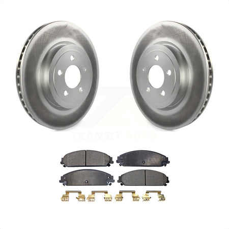 Front Coated Disc Brake Rotors And Semi-Metallic Pads Kit For Dodge Charger Chrysler 300 Challenger Magnum KGF-100153 by Transit Auto