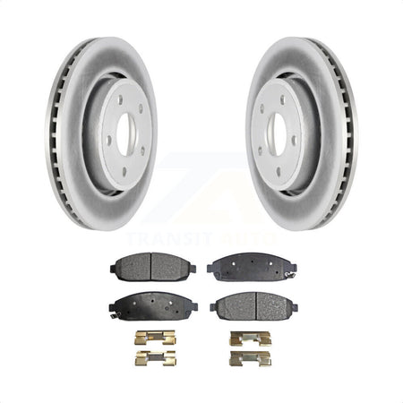 Front Coated Disc Brake Rotors And Semi-Metallic Pads Kit For Jeep Grand Cherokee Commander KGF-100155 by Transit Auto