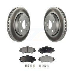 Front Coated Disc Brake Rotors And Semi-Metallic Pads Kit For Jeep Wrangler JK KGF-100160