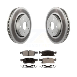 Front Coated Disc Brake Rotors And Semi-Metallic Pads Kit For Jeep Grand Cherokee Dodge Durango KGF-100170