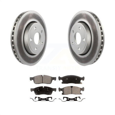 Front Coated Disc Brake Rotors And Semi-Metallic Pads Kit For Jeep Grand Cherokee Dodge Durango KGF-100170 by Transit Auto