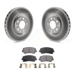 Front Coated Disc Brake Rotors And Semi-Metallic Pads Kit For Dodge Dart Chrysler 200 KGF-100174