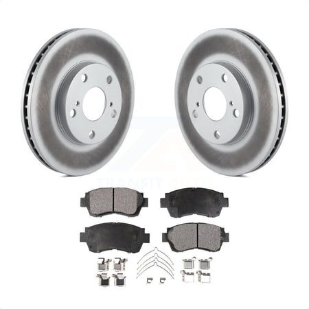 Front Coated Disc Brake Rotors And Semi-Metallic Pads Kit For Toyota Camry Sienna Avalon Lexus ES300 KGF-100186 by Transit Auto