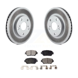 Front Coated Disc Brake Rotors And Semi-Metallic Pads Kit For Toyota Camry KGF-100188