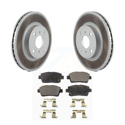 Front Coated Disc Brake Rotors And Semi-Metallic Pads Kit For 2001-2003 Toyota Prius KGF-100193