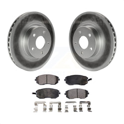 Front Coated Disc Brake Rotors And Semi-Metallic Pads Kit For Subaru Impreza Legacy Saab 9-2X KGF-100203
