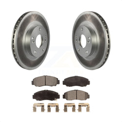 Front Coated Disc Brake Rotors And Semi-Metallic Pads Kit For Honda Accord Civic Acura CSX KGF-100212