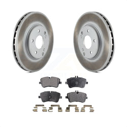 Front Coated Disc Brake Rotors And Semi-Metallic Pads Kit For Mercedes-Benz C240 CLK350 C320 C280 CLK320 SLK280 SLK300 C350 KGF-100216