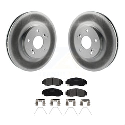 Front Coated Disc Brake Rotors And Semi-Metallic Pads Kit For Honda Accord Acura TSX KGF-100219