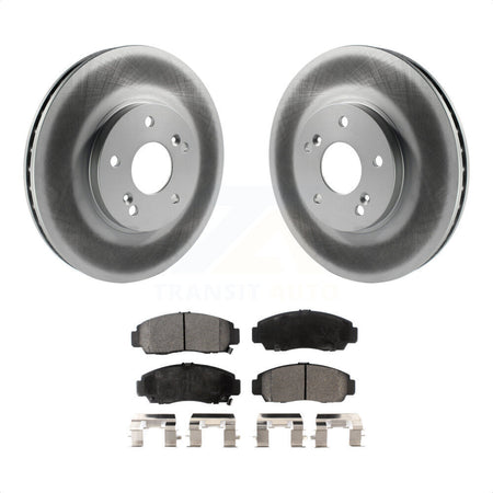 Front Coated Disc Brake Rotors And Semi-Metallic Pads Kit For Honda Accord Acura TL TSX CL KGF-100220 by Transit Auto