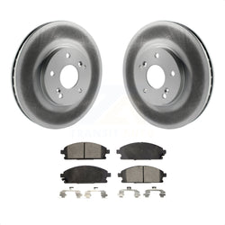 Front Coated Disc Brake Rotors And Semi-Metallic Pads Kit For 2003-2006 Acura MDX KGF-100222