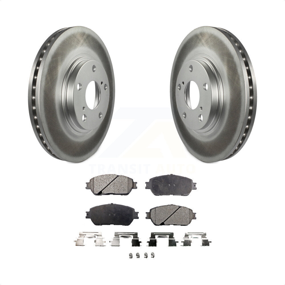 Front Coated Disc Brake Rotors And Semi-Metallic Pads Kit For 2004-2006 Lexus ES330 KGF-100229 by Transit Auto