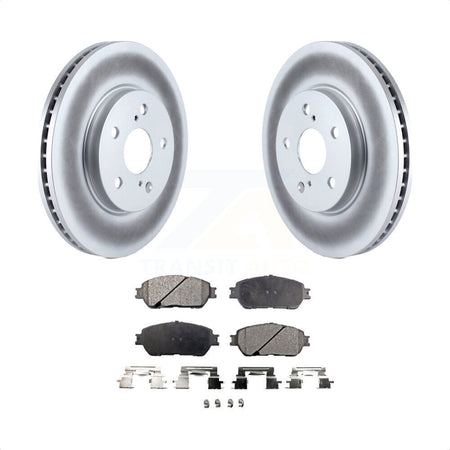 Front Coated Disc Brake Rotors And Semi-Metallic Pads Kit For Toyota Sienna Camry Avalon Solara Lexus ES300 KGF-100256 by Transit Auto