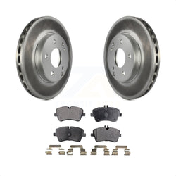 Front Coated Disc Brake Rotors And Semi-Metallic Pads Kit For Mercedes-Benz C230 C240 KGF-100267