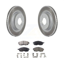 Front Coated Disc Brake Rotors And Semi-Metallic Pads Kit For Infiniti G35 Nissan 350Z INFINITI KGF-100270