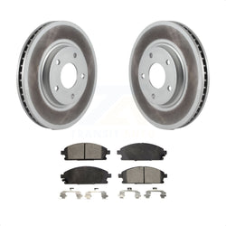 Front Coated Disc Brake Rotors And Semi-Metallic Pads Kit For 2004-2009 Nissan Quest KGF-100272