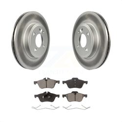 Front Coated Disc Brake Rotors And Semi-Metallic Pads Kit For 2002-2006 Mini Cooper With 276mm Diameter Rotor KGF-100279