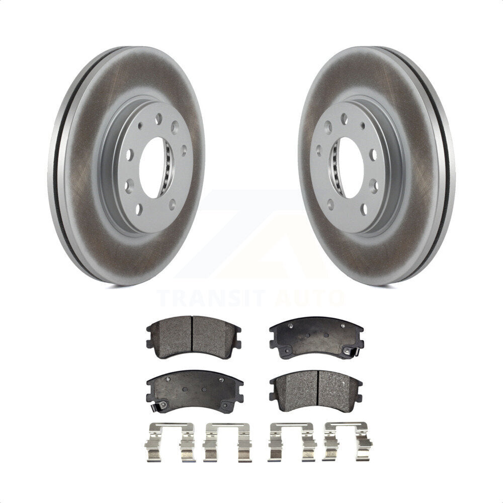 Front Coated Disc Brake Rotors And Semi-Metallic Pads Kit For 2003-2005 Mazda 6 KGF-100292 by Transit Auto